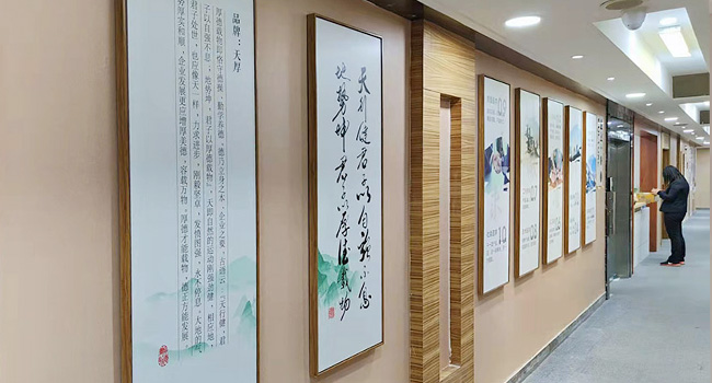 中邦集团企业走廊设计